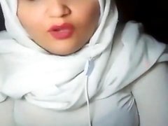 Fantastiska smutsiga hijab livestream