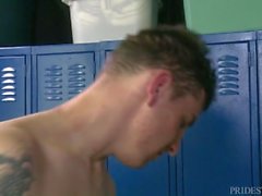 Cock Vírgenes Locker Room Ducha Sexo