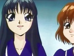 Implicado de anime lesbianas masturbaba con un juguete de