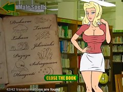 Hentai sex game Nerd fucks sexy blonde with magic spells