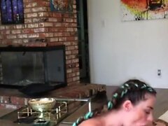 Cumshot wanting amateur MILF wanks cock in POV video