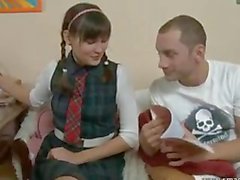 Yulia pigtailed schoolgirl anal sex '11