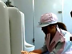 Publicsex asian cleaning lady sucks cock