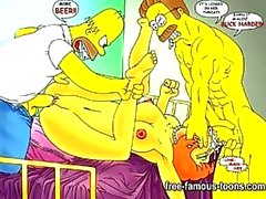 De Simpsons hentai la pornografía parodia del