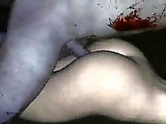 Delicioso 3D do zumbi desenho animado do Vixen do começa fodido duramente