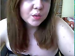 kåta knubbig brittisk slampa masturbates på webcam